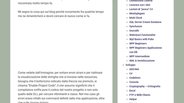 Strani Errori in Xaml Come rimediare