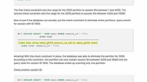 How to Achieve Pruning When Querying by Non-Partitioned Columns in PostgreSQL