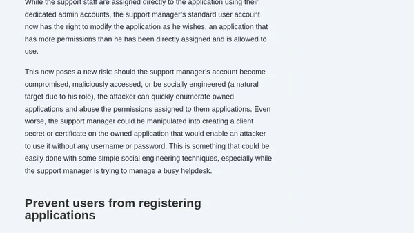 How to prevent users from registering applications in Microsoft Entra