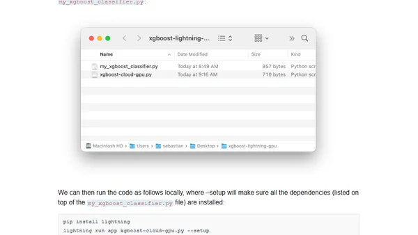 Training an XGBoost Classifier Using Cloud GPUs Without Worrying About Infrastructure