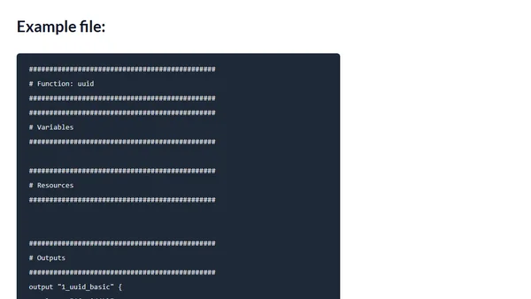 Terraform - FotD - uuid()
