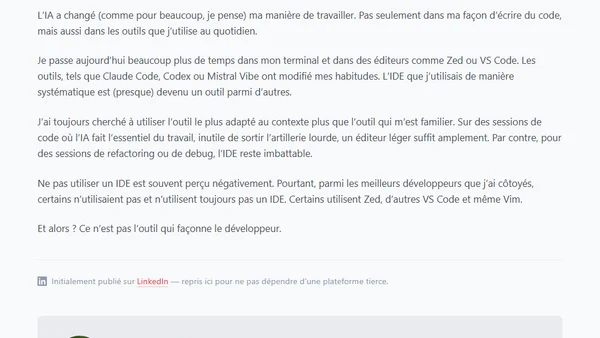 L'outil n'est pas la compétence
