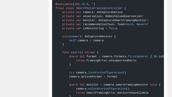 Add Center Stage Framing To An iOS Camera App