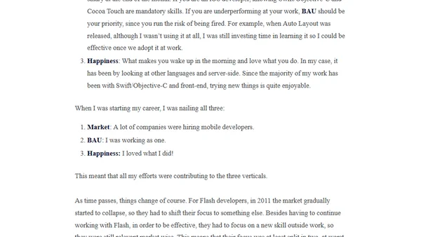 Career choices