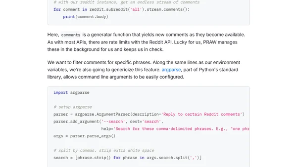 Need a Friend? Write a Reddit Bot with Python to Follow You Around (Tutorial)