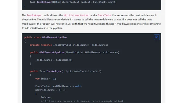Building a Minimal ASP.NET Core clone