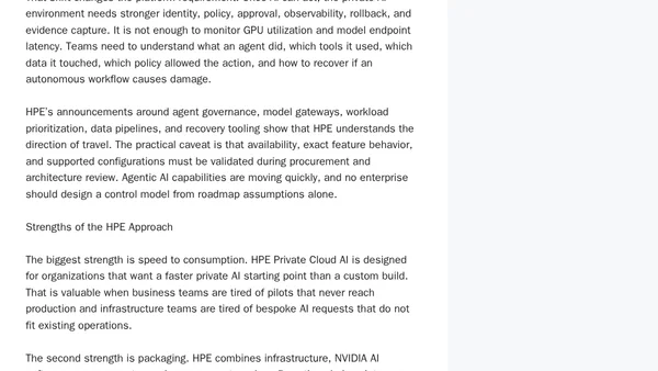On-Prem Private AI Series: HPE Private Cloud AI with NVIDIA as the Turnkey Private AI Consumption Pattern