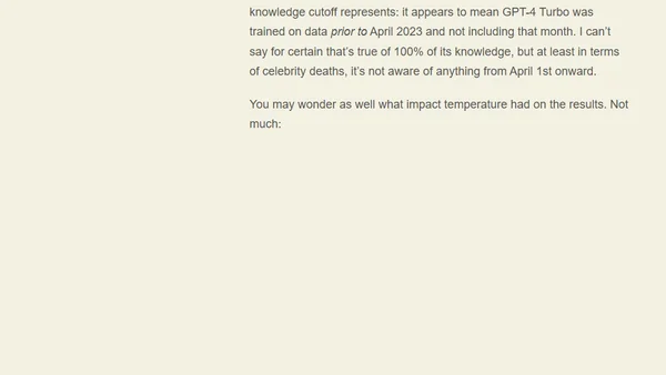 Exploring ChatGPT’s Knowledge Cutoff