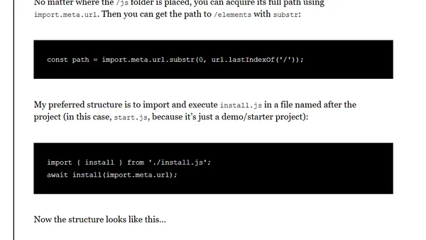 How To Dynamically Install Custom Elements