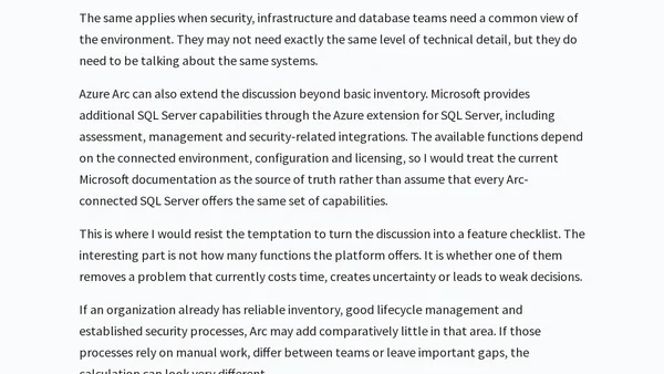 Azure Arc-enabled SQL Server: Visibility Before Migration