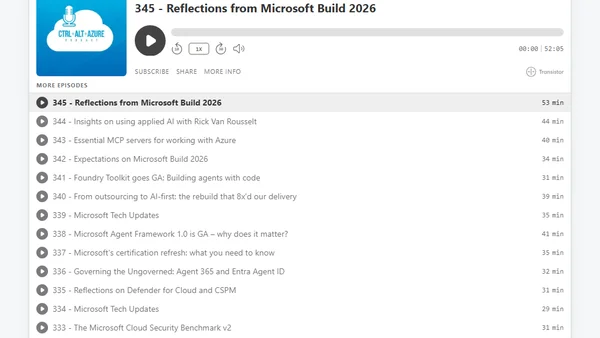 Ctrl+Alt+Azure Podcast
