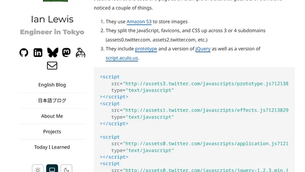 Twitter Page Code