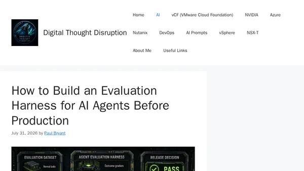 How to Build an Evaluation Harness for AI Agents Before Production