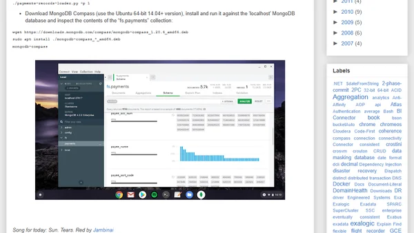Running MongoDB on ChromeOS (via Crostini)