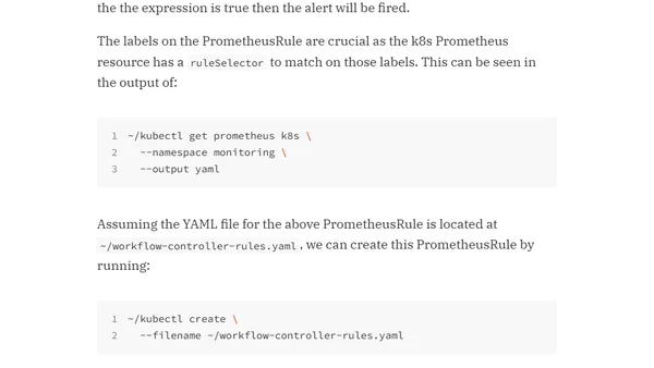 Adding a Prometheus Rule for Argo