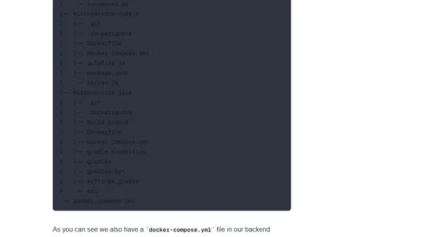 Using docker-compose for multi Docker container solutions