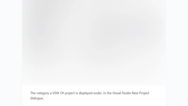 Custom Visual Studio Project Templates