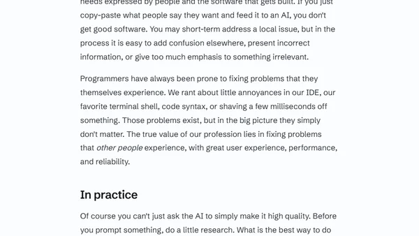 From coder to curator