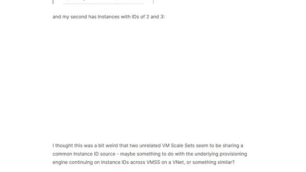 What happened with my Azure VM Scale Set Instance IDs?