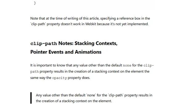 Clipping in CSS and SVG — The clip-path Property and <clipPath> Element