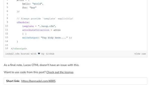 CFModule Template Attribute Error Message In Adobe ColdFusion