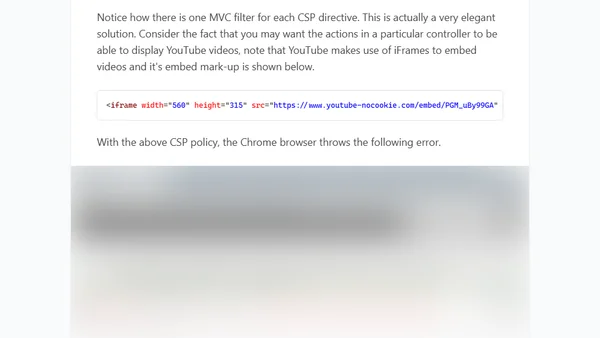 Content Security Policy (CSP) for ASP.NET MVC