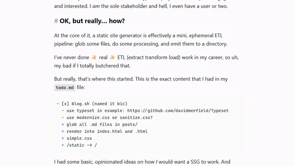 I Wrote a Static Site Generator in Bash