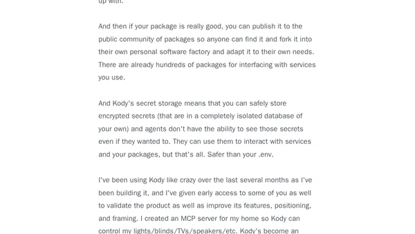 Introducing Kody: Your Personal Software Factory
