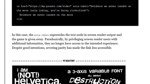 Accessible Rickrolling