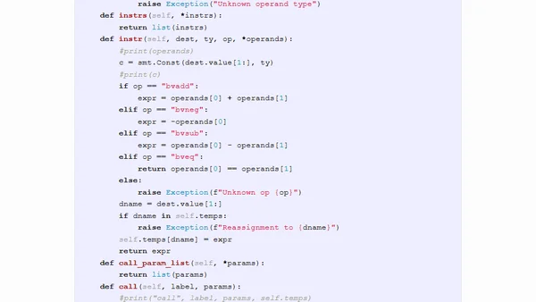 SMTLIB as a Compiler IR I