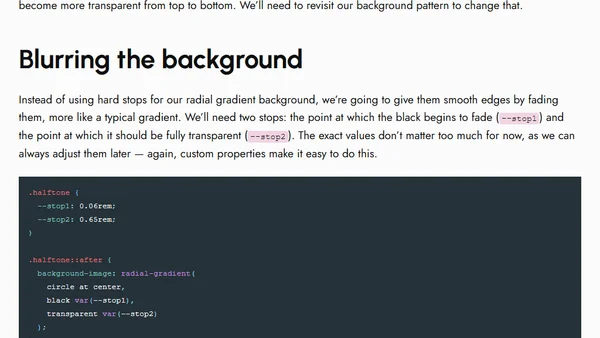 CSS Halftone Patterns