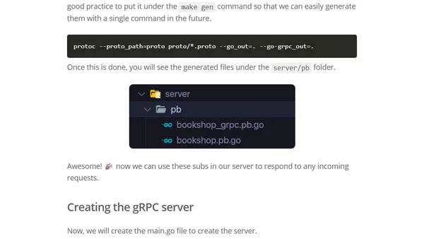 Building a gRPC Server in Go