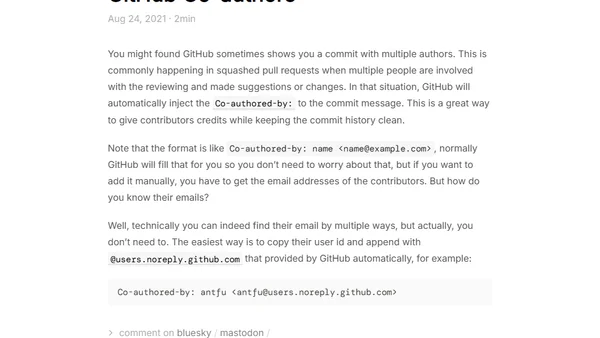 GitHub Co-authors