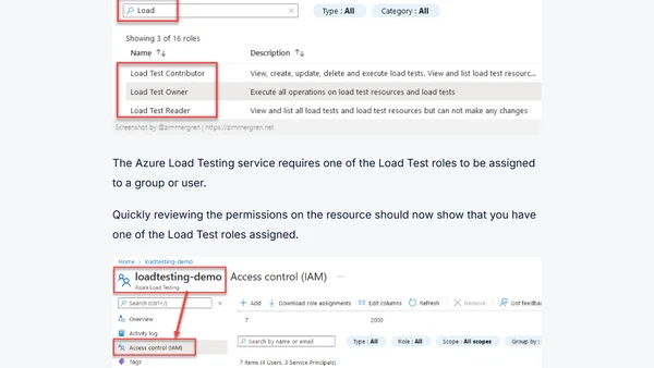 Using the Azure Load Testing service