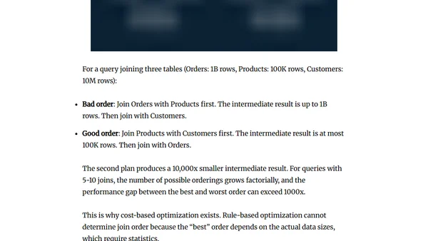 Inside the Query Optimizer: How Engines Pick a Plan