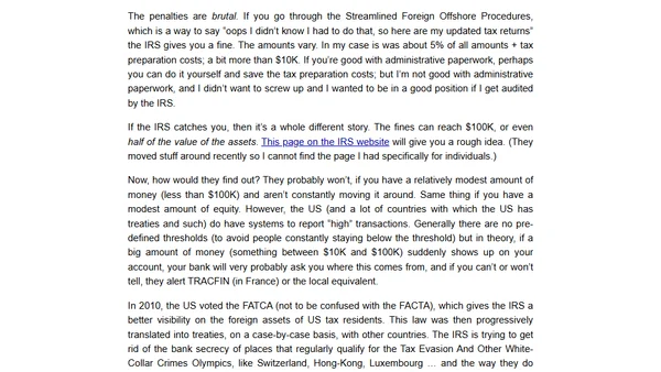 Tax implications of relocating to the US