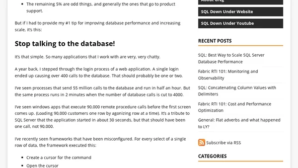 SQL: Best Way to Scale SQL Server Database Performance
