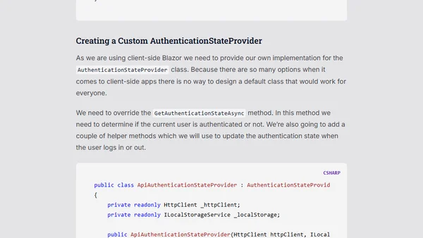 Authentication with client-side Blazor using WebAPI and ASP.NET Core Identity