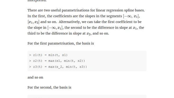 Coding linear splines