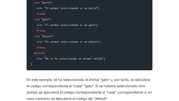 PHP Switch