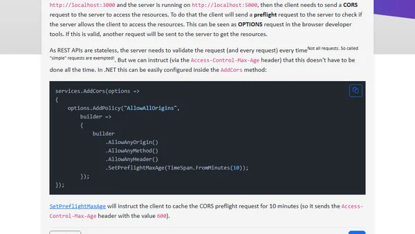 Cache CORS Preflight Requests