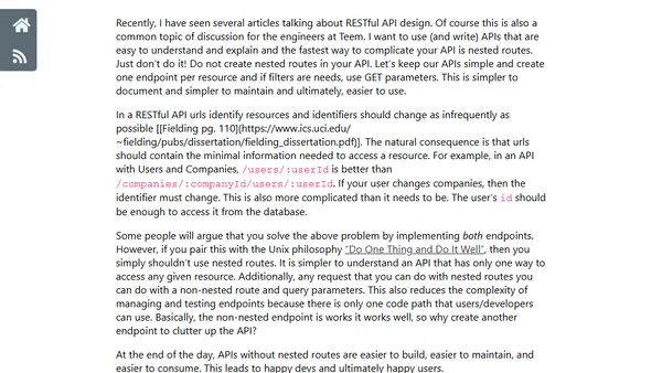 Your API's rat nest