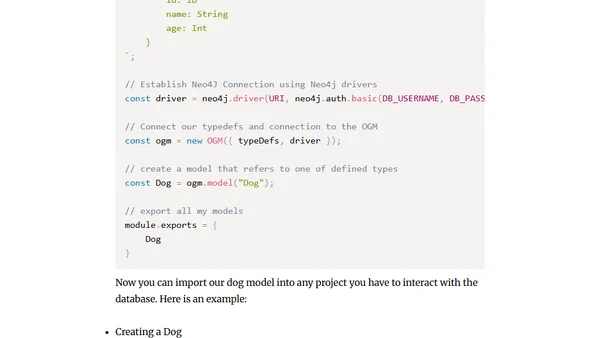 How to use Neo4j Graph Database in your Node Project (Express, Koa, Fastify, etc.)