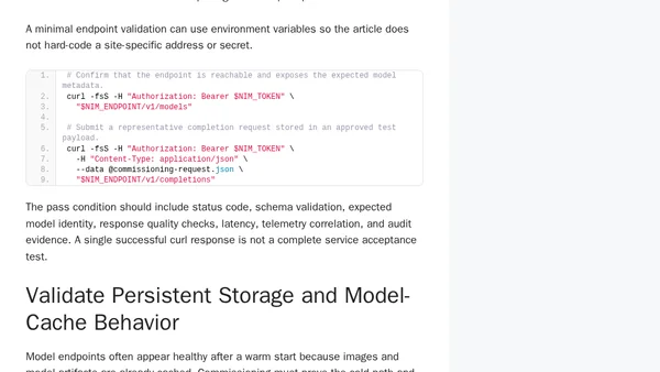 Green Hardware Does Not Mean a Ready AI Platform: Commissioning VCF Private AI Services