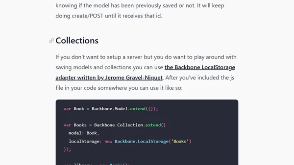 Some More Backbone.js Basics