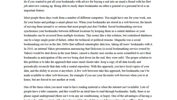 Bookmarking
