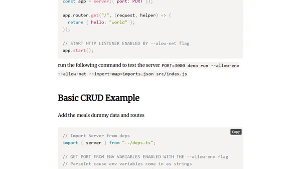 Creating an API with Deno (import maps, deps.ts, etc.)