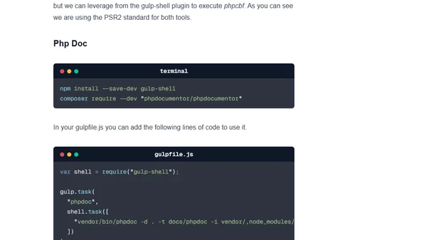 Using Gulp.js to check your code quality