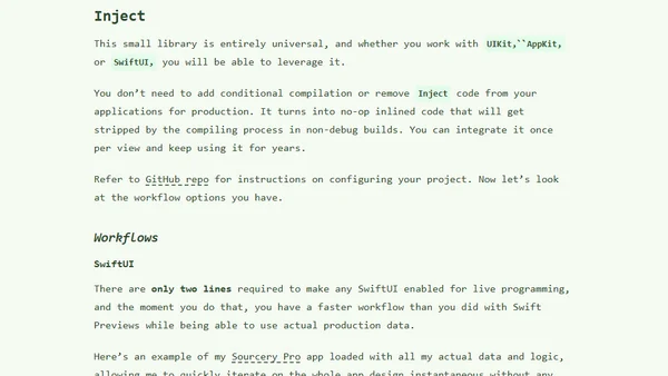 Hot Reloading in Swift