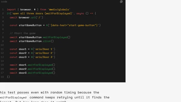 Understanding timeouts in WebdriverIO